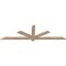 Ekena Millwork Kennewick Smooth Timber Gable Bracket, Douglas Fir, 72"W x 21"H x 1 1/2"D x 3 1/2"F, 7/12 Pitch GBW072X21X0204KEN00SDF - alternate 3